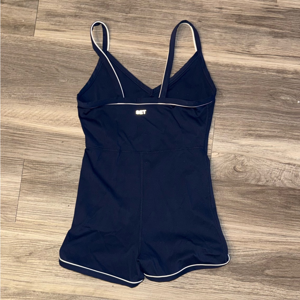 SET Active Navy Blue Sportbody Activewear One piece - Picture 2 of 3